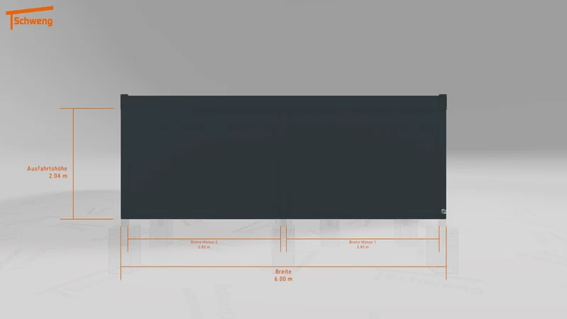 #DE Schweng Flachdachcarport C600+ (ID w3xnxj)