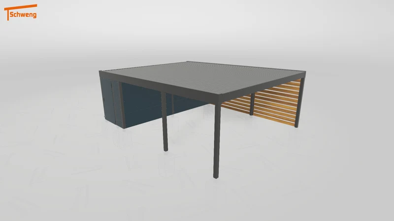 #DE Schweng Flachdachcarport C600 (ID 77bmbp) #MTG