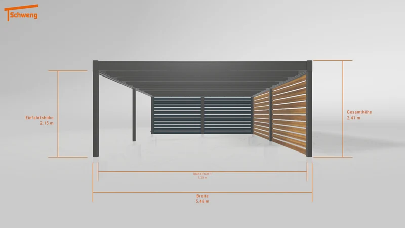 #DE Schweng Flachdachcarport C600 (ID ygjn7g) #MTG