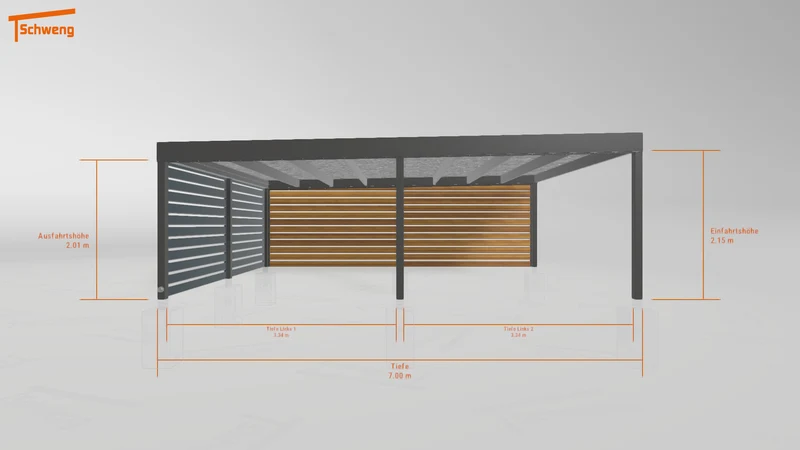 #DE Schweng Flachdachcarport C600 (ID ygjn7g) #MTG