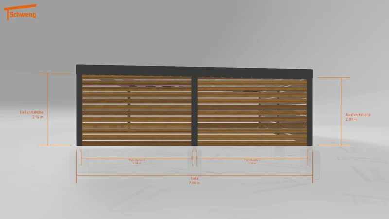 #DE Schweng Flachdachcarport C600 (ID ygjn7g) #MTG