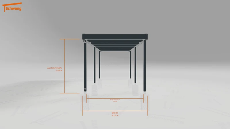 #DE Schweng Flachdachcarport C600 (ID 33jg4g)