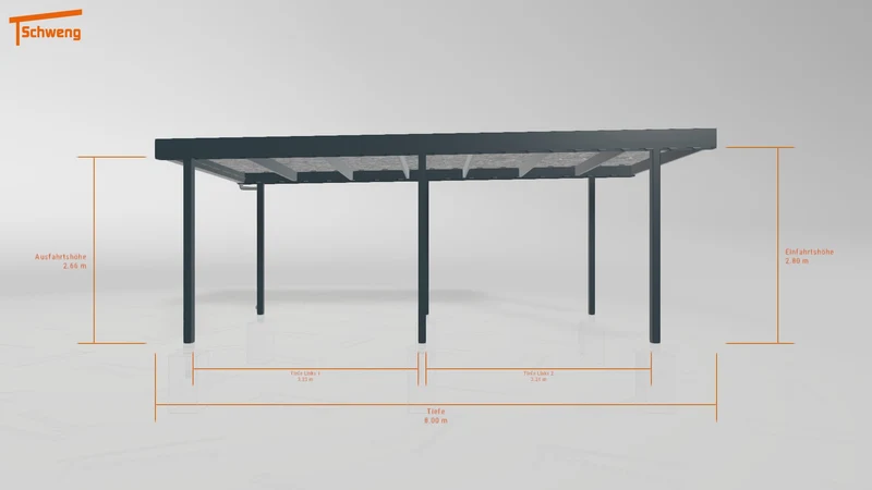 #DE Schweng Flachdachcarport C600 (ID 33jg4g)