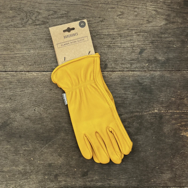 Barebones | Gartenhandschuhe aus Büffelleder 'Natural' in XS