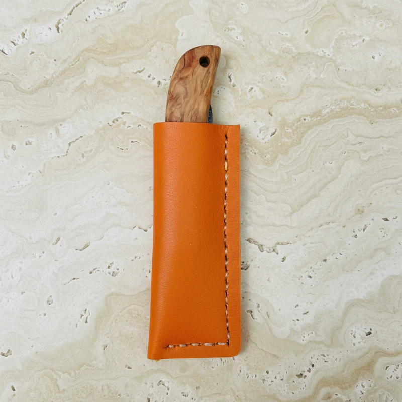 Niwaki | 'Kotoh X Niwaki Knife' Taschenmesser mit Schutzhülle aus Leder 5.8 cm Klingenlänge