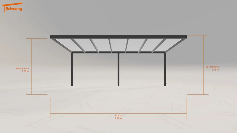 #DE Schweng Terrassenüberdachung S400 (ID 77x5yj)