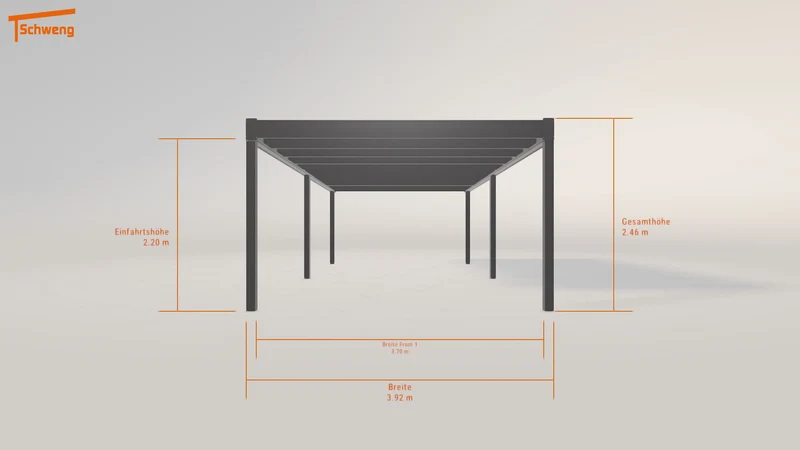#AT Schweng Flachdachcarport C600 (ID 5m593z)