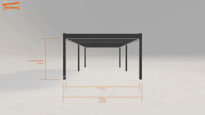 #AT Schweng Flachdachcarport C600 (ID 5m593z)