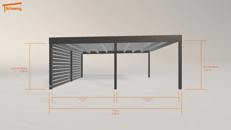 #DE Schweng Flachdachcarport C600 (ID bkzj2v) #MTG