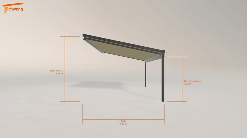 #DE Schweng Terrassenüberdachung S400 (ID 77x57j)