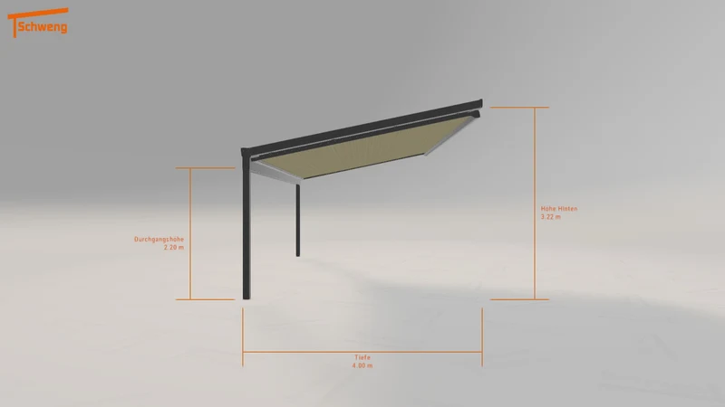 #DE Schweng Terrassenüberdachung S400 (ID 77x57j)