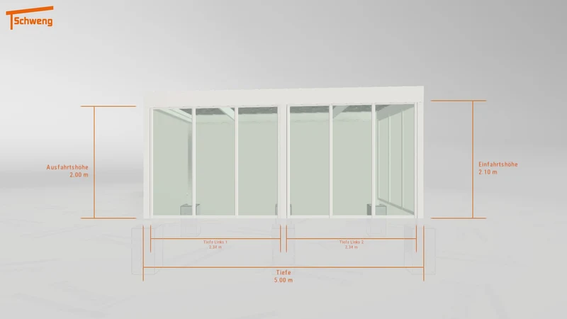 #DE Schweng Flachdachcarport C600 (ID n5mx35)