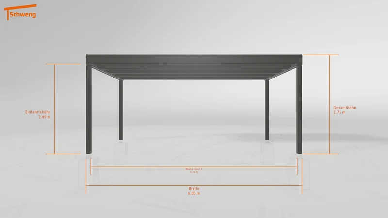 #DE Schweng Flachdachcarport C600+ (ID 5mzwdw) #MTG