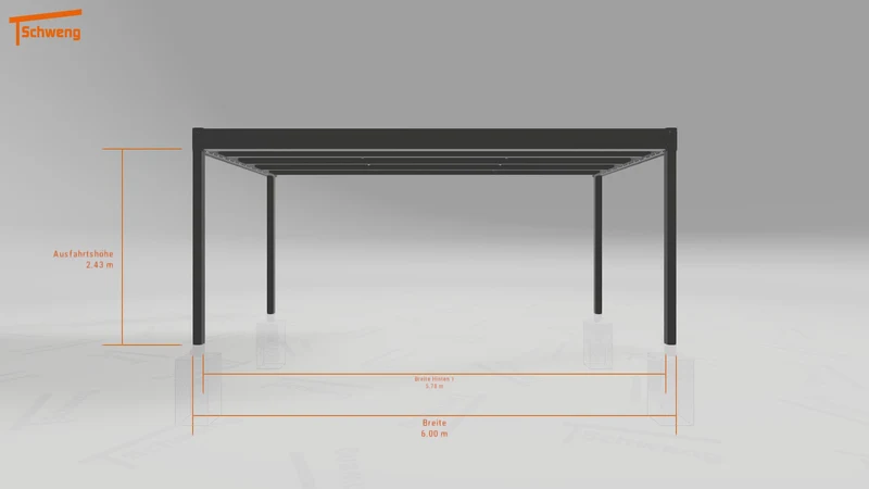 #DE Schweng Flachdachcarport C600+ (ID 5mzwdw) #MTG