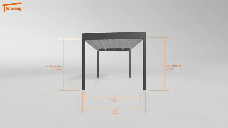 #DE Schweng Flachdachcarport C600+ (ID 5mzwdw) #MTG