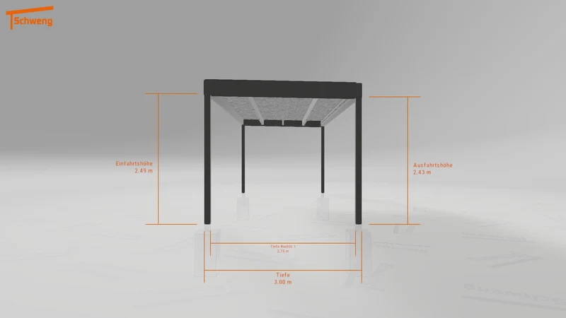 #DE Schweng Flachdachcarport C600+ (ID 5mzwdw) #MTG