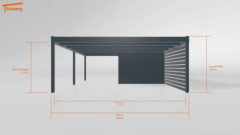 #DE Schweng Flachdachcarport C600+ (ID w3xp9w) #MTG