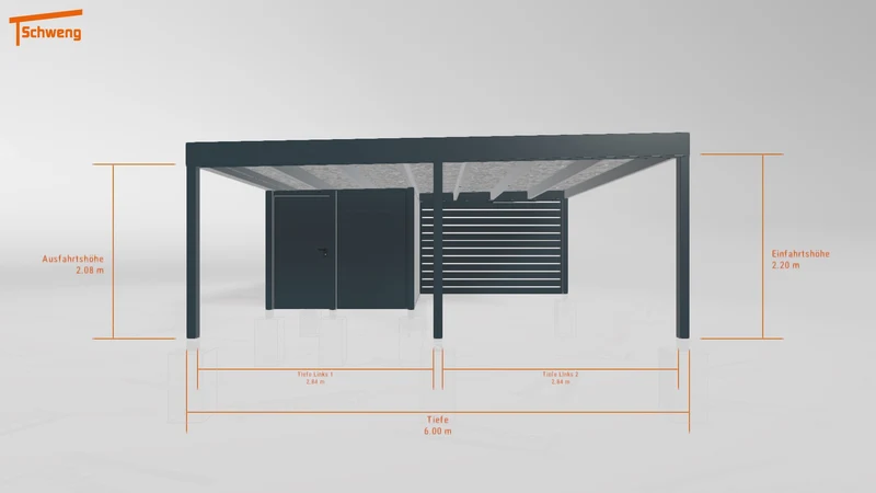 #DE Schweng Flachdachcarport C600+ (ID w3xp9w) #MTG