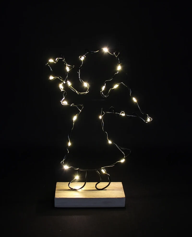 LED-Deko "Engel mit Stern"