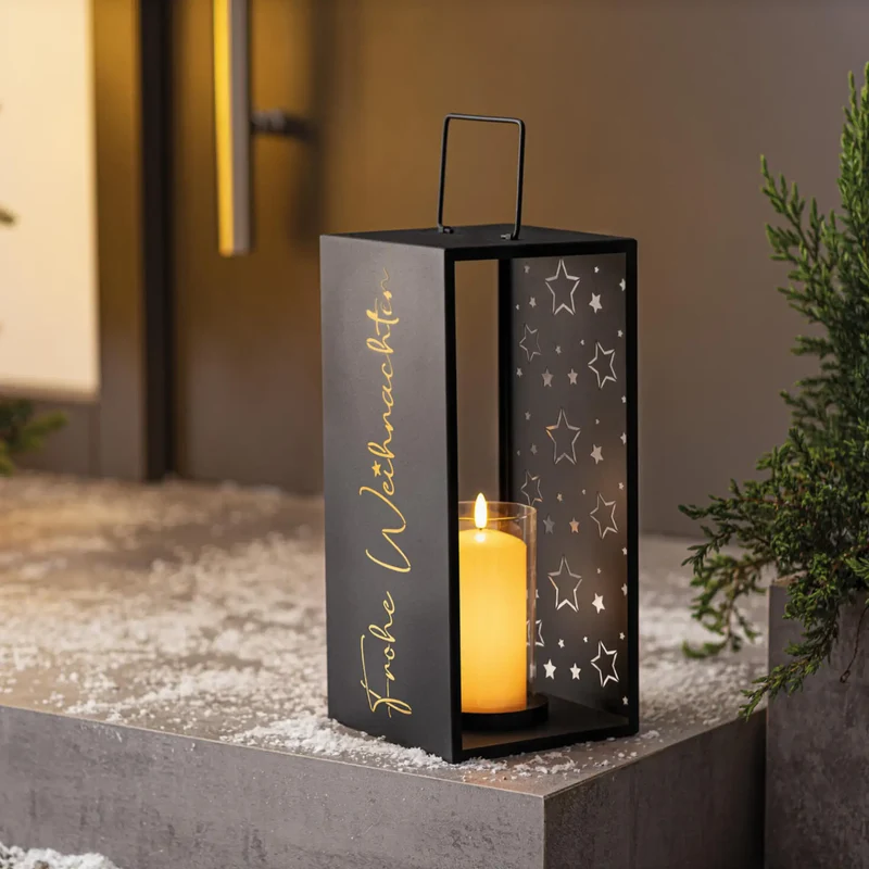 Laterne "Frohe Weihnachten"