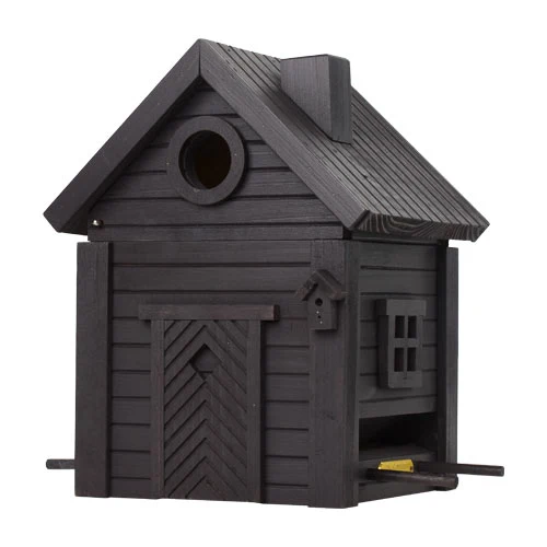 Nistkasten & Futterhaus in einem stilvollen Design | Carbon Black