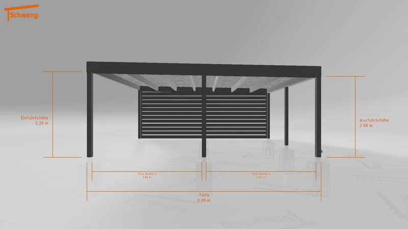 #DE Schweng Flachdachcarport C600+ (ID 5mzw7w) #MTG