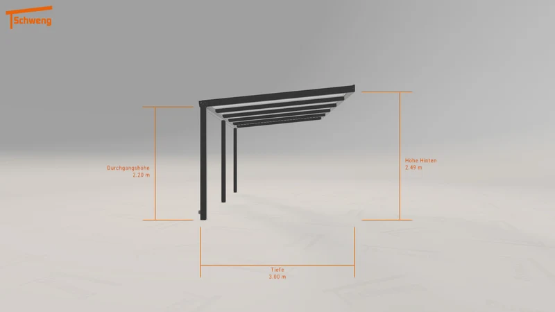 #DE Schweng Terrassenüberdachung S350 (ID k29z45)
