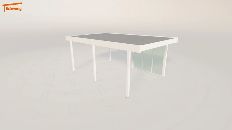 #DE Schweng Flachdachcarport C600 (ID zbj724)