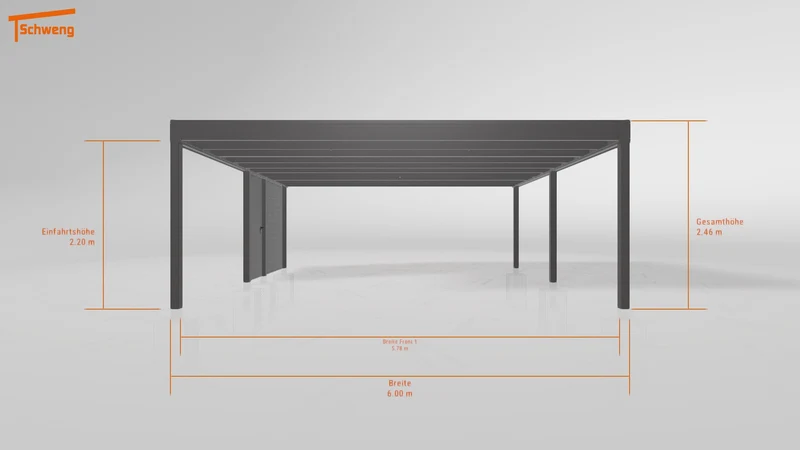 #DE Schweng Flachdachcarport C600+ (ID zbwk9g)