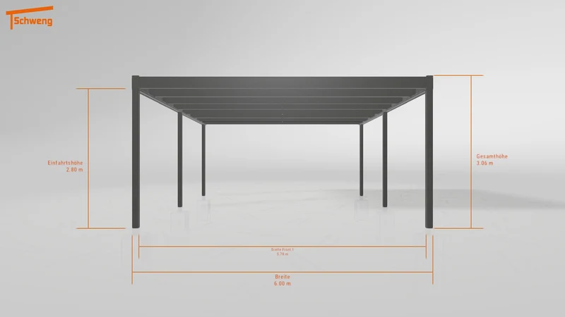 #DE Schweng Flachdachcarport C600+ (ID rjn34g) #MTG