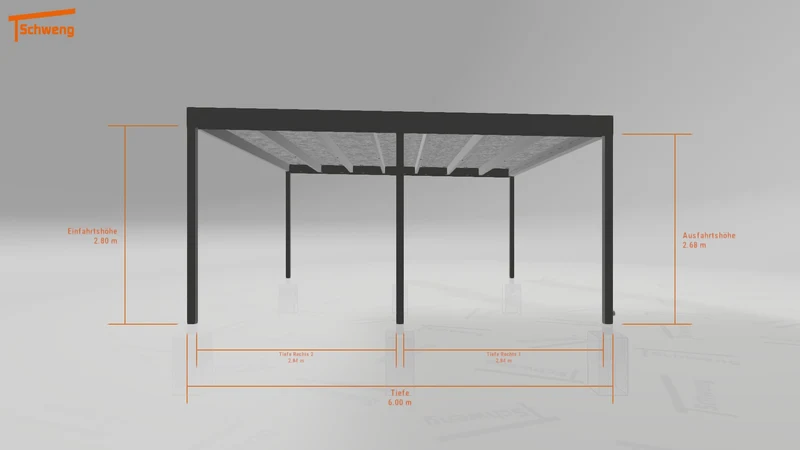 #DE Schweng Flachdachcarport C600+ (ID rjn34g) #MTG