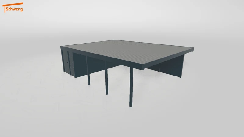 #DE Schweng Flachdachcarport C600+ (ID rjnkrx) #MTG