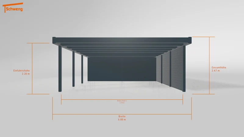 #DE Schweng Flachdachcarport C600+ (ID rjnkrx) #MTG