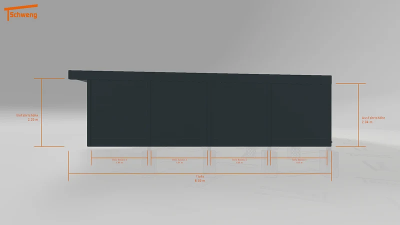 #DE Schweng Flachdachcarport C600+ (ID rjnkrx) #MTG