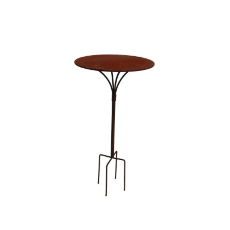 Gartenstecktisch | stabil und massiv Metall Deko-Tisch Tischplatte Ø 41 cm