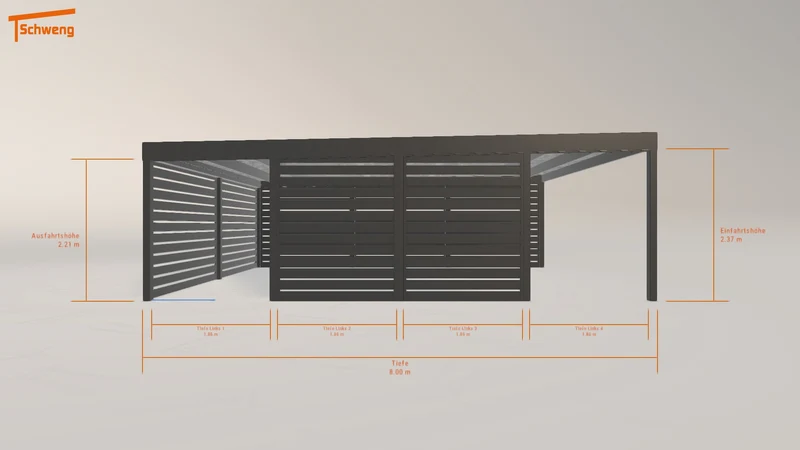 #DE Schweng Flachdachcarport C600 (ID 77xmnp) #MTG