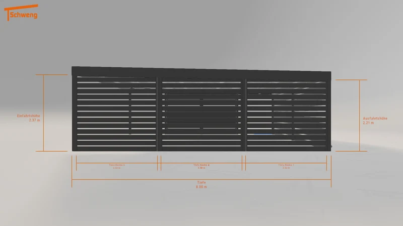 #DE Schweng Flachdachcarport C600 (ID 77xmnp) #MTG