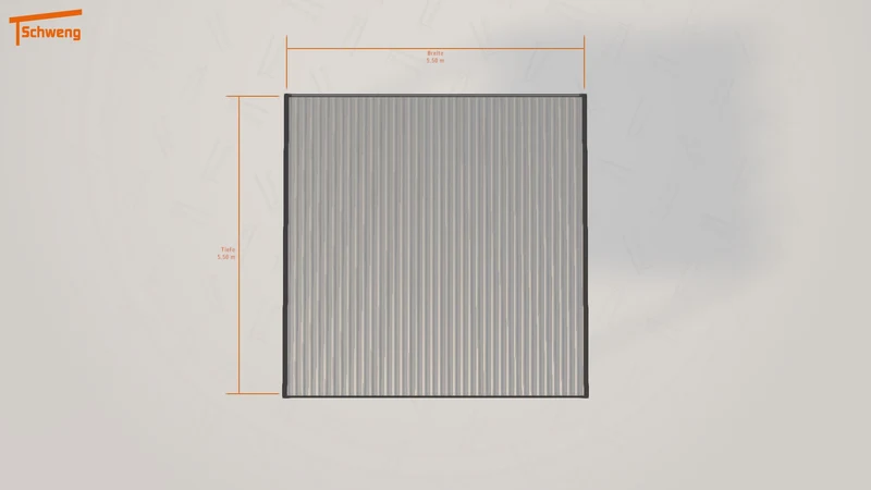 #DE Schweng Flachdachcarport C600 (ID 2qvxwj)