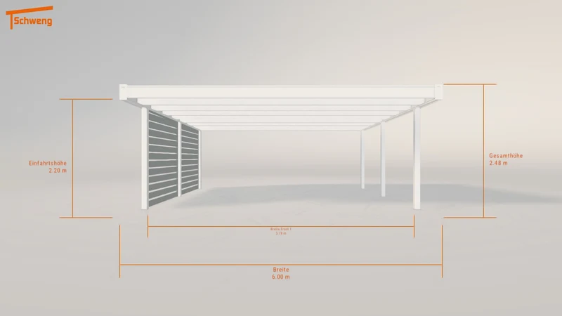 #DE Schweng Flachdachcarport C600 (ID dv5yw8) #MTG