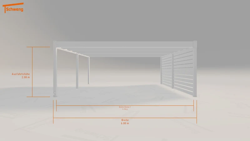 #DE Schweng Flachdachcarport C600 (ID qdjk3y) #MTG