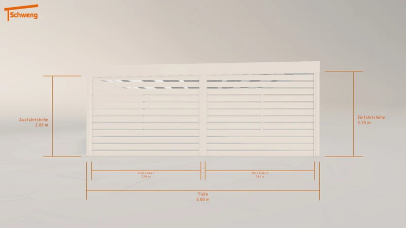 #DE Schweng Flachdachcarport C600 (ID qdjk3y) #MTG