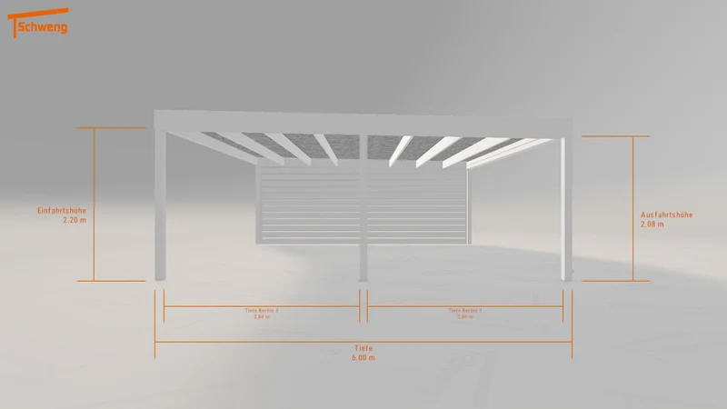 #DE Schweng Flachdachcarport C600 (ID qdjk3y) #MTG