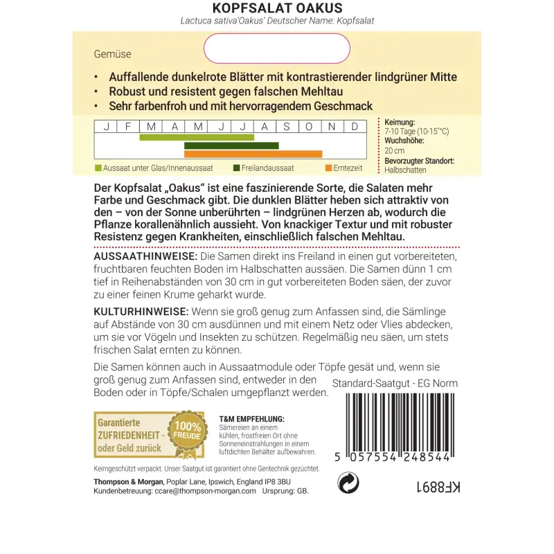 Thompson & Morgan | Kopfsalat 'Oakus'