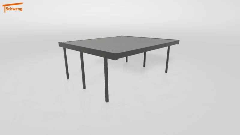 #DE Schweng Flachdachcarport C600+ (ID w3xn5b)