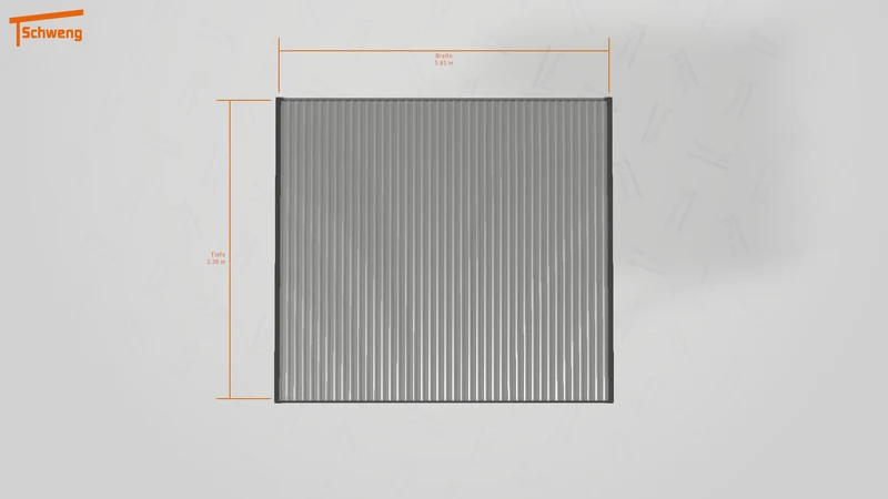 #DE Schweng Flachdachcarport C600+ (ID w3xn5b)