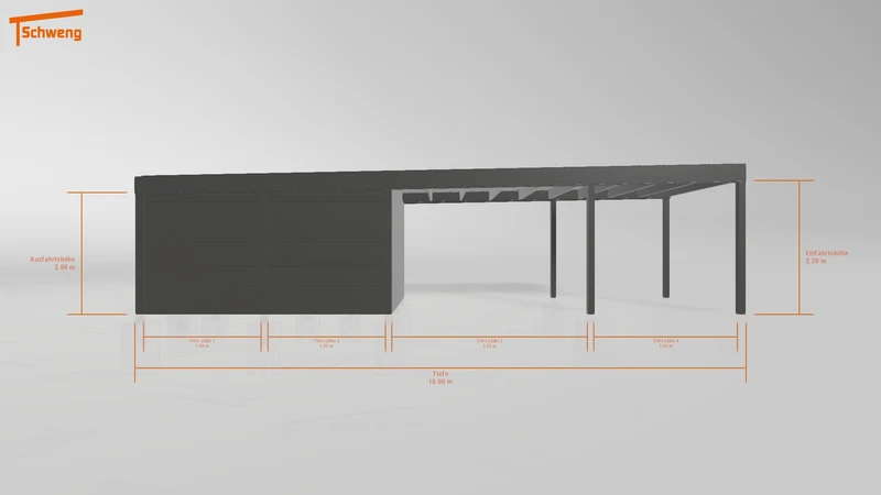 #DE Schweng Flachdachcarport C600+ (ID 2q8xn9) #MTG