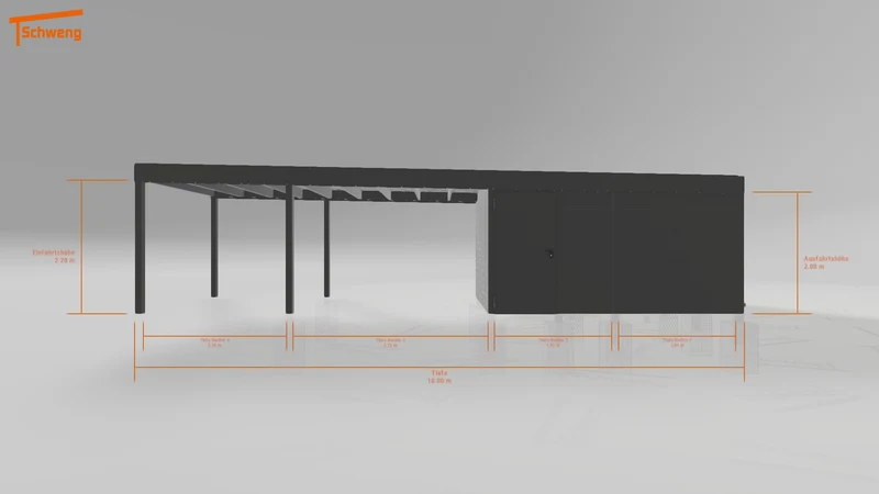 #DE Schweng Flachdachcarport C600+ (ID 2q8xn9) #MTG