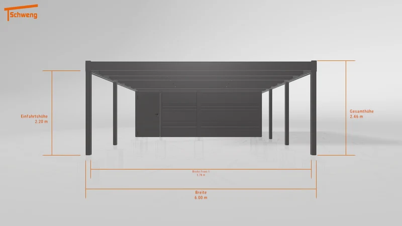 #DE Schweng Flachdachcarport C600 (ID 33j849) #MTG