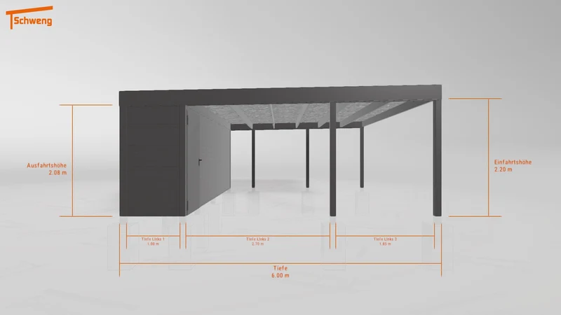 #DE Schweng Flachdachcarport C600 (ID 33j849) #MTG