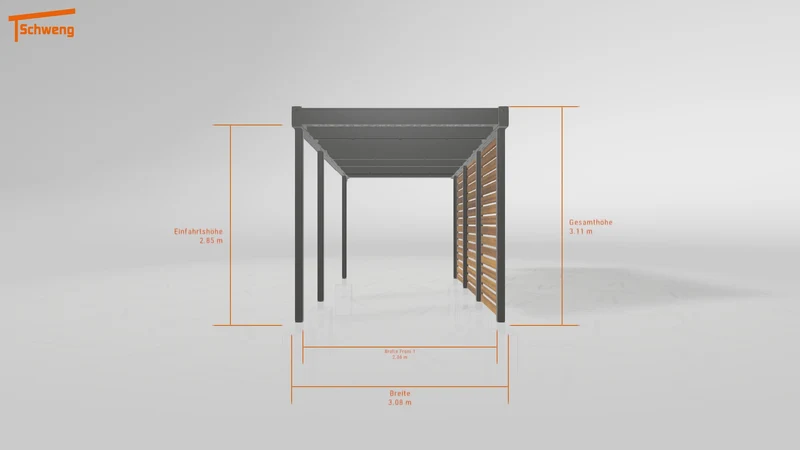 #DE Schweng Flachdachcarport C600 (ID mj27mv) #MTG